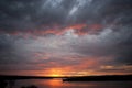 Sunrise over the Kazinga channel. Africa. Uganda.