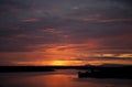 Sunrise over the Kazinga channel. Africa. Uganda.