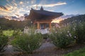 Sunrise Over Korean Bell Garden Virginia