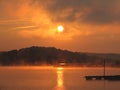 Sunrise over Lake Monroe Royalty Free Stock Photo