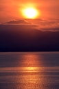 Sunrise over lake Rotorua Royalty Free Stock Photo