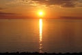 Sunrise over Lake Superior Royalty Free Stock Photo