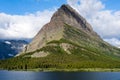 Sunrise over Lake Swiftcurrent in Glacier National Park Royalty Free Stock Photo