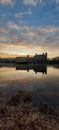 Sunrise over Leeds Castle. Royalty Free Stock Photo