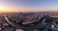 Sunrise over Lishui City, Nanjing, Jiangsu Province, China