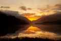 Sunrise over llyn Padarn