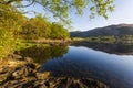 Sunrise over Loch Leven in Glencoe surroundings Royalty Free Stock Photo