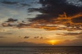 Sunrise Over Lombok Island, Indonesia Royalty Free Stock Photo