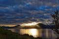 Sunrise over the Marlborough Sounds, New Zealand