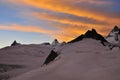 Sunrise over the matterhorn Royalty Free Stock Photo