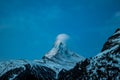 sunrise over Matterhorn peak Swiss Alps Royalty Free Stock Photo