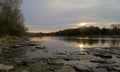 Sunrise over the Maumee River Royalty Free Stock Photo