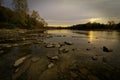 Sunrise over the Maumee River Royalty Free Stock Photo