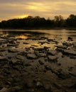 Sunrise over the Maumee River Royalty Free Stock Photo
