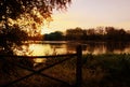 Sunrise over the Maumee River Royalty Free Stock Photo