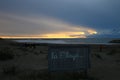 Sunrise over the Mediterranean Sea in the National park of Camargue in France Royalty Free Stock Photo