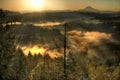 Sunrise Over Mount Hood One Foggy Morning 2 Royalty Free Stock Photo