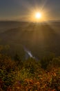 Sunrise over Mount Hood and Sandy River