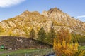 Alpe devero autumnal mountain landscape Royalty Free Stock Photo