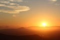 Sunrise over the Mountains Royalty Free Stock Photo