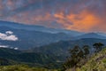 Sunrise over the mountains of the Sierra Nevada de Santa Marta Royalty Free Stock Photo