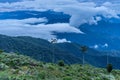 Sunrise over the mountains of the Sierra Nevada de Santa Marta Royalty Free Stock Photo