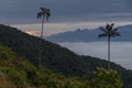 Sunrise over the mountains of the Sierra Nevada de Santa Marta Royalty Free Stock Photo