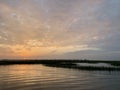 Sunrise over murrells inlet South Carolina marsh Royalty Free Stock Photo