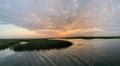 Sunrise over murrells inlet South Carolina marsh Royalty Free Stock Photo