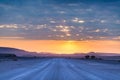 Sunrise over the Namib desert, roadtrip in the wonderful Namib Naukluft National Park, travel destination in Namibia, Africa. Morn Royalty Free Stock Photo