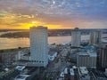 Sunrise over New Orleans Skyline