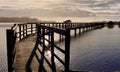 Sunrise over Urunga Boardwalk in New South Wales, Australia