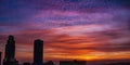 Sunrise over Omaha Nebraska Royalty Free Stock Photo