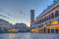 Sunrise over Palazzo della Ragione in Italian town Padua Royalty Free Stock Photo