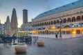 Sunrise over Palazzo della Ragione in Italian town Padua Royalty Free Stock Photo