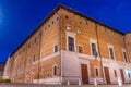 Sunrise over Palazzo Ducale in Italian town Urbino