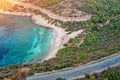 paradise little kurubuk Cove and Bay on Datca Peninsula. Turkish natural seaside wonders Royalty Free Stock Photo