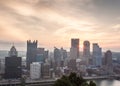 Sunrise Over Pittsburgh Royalty Free Stock Photo