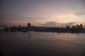 Sunrise over Port Everglades Fort Lauderdale Florida Royalty Free Stock Photo