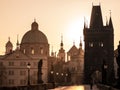 Sunrise over Prague Royalty Free Stock Photo