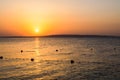 Sunrise over the Red Sea seen from Royalty Free Stock Photo