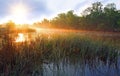 Sunrise over river