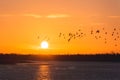 Sunrise over the River Blackwater near Maldon, Essex