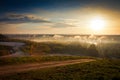 Sunrise over the river