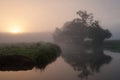 Sunrise over the River Wye Royalty Free Stock Photo