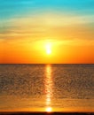 Sunrise over sea Royalty Free Stock Photo