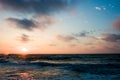 Sunrise over sea Royalty Free Stock Photo
