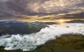 Sunrise Over Sea of Clouds Royalty Free Stock Photo