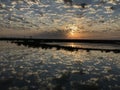 Sunrise Over South Padre Island, Texas Royalty Free Stock Photo