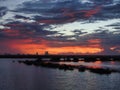 Sunrise Over South Padre Island, Texas Royalty Free Stock Photo